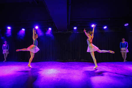 Ballettelever på scenen